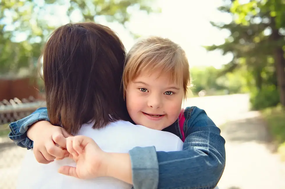 Child hugging parent with reassurance, symbolising care and protection in mental capacity decisions.
