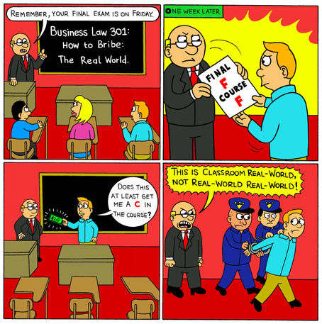 Bribery and the Classroom (not in the Classroom)