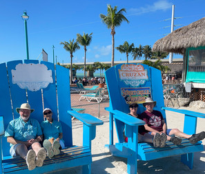 Relaxing at Sunset Grill, Marathon Key