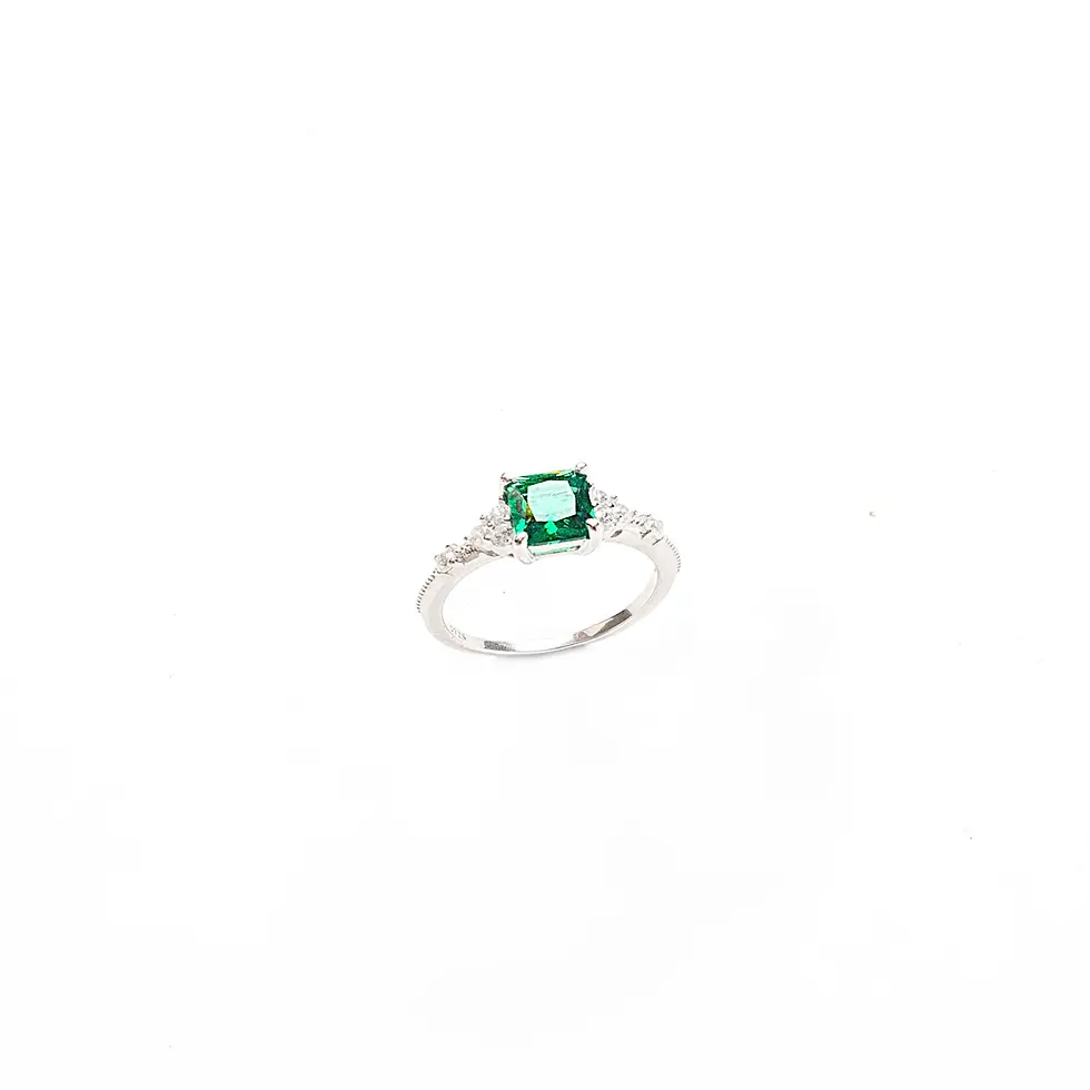 Stephaine Emerald Ring