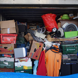 cleaning our a hoarding garage