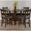 Thumbnail: Sunny Designs Homestead Transitional Wood Counter Height Table in Tobacco Leaf