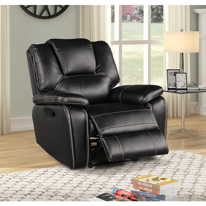 Black Manual Recliner