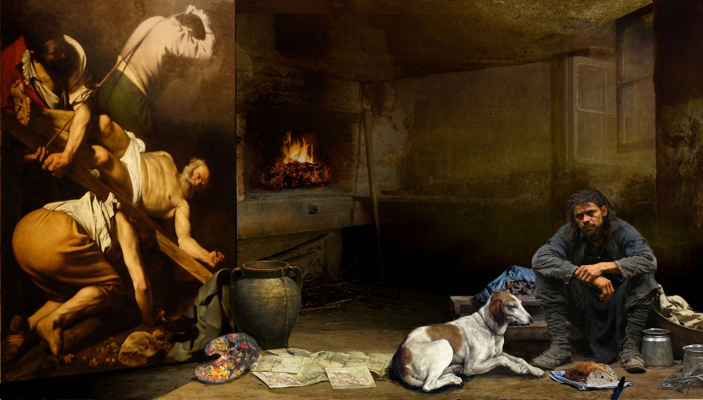 Caravaggio tecnique
Caravaggio manner
Costantino di Renzo
contemporary Italian artist
contemporary painting
Italian master painter