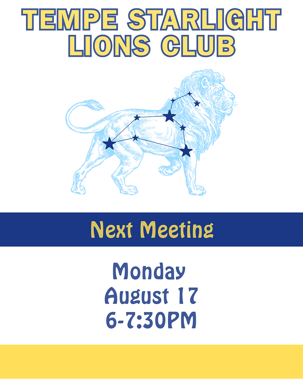 Tempe Starlight Lions Club Meeting