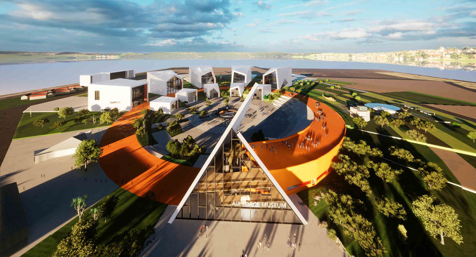 כניסה ראשית למוזיאון חיל האוויר - Air Force Museum Main Entrance