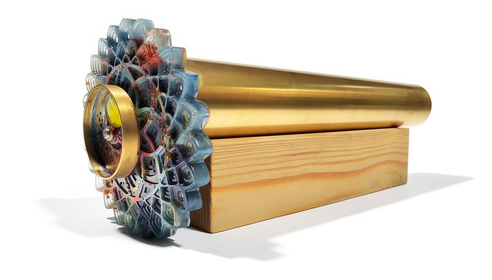 Precision crafted geometric kaleidoscope
