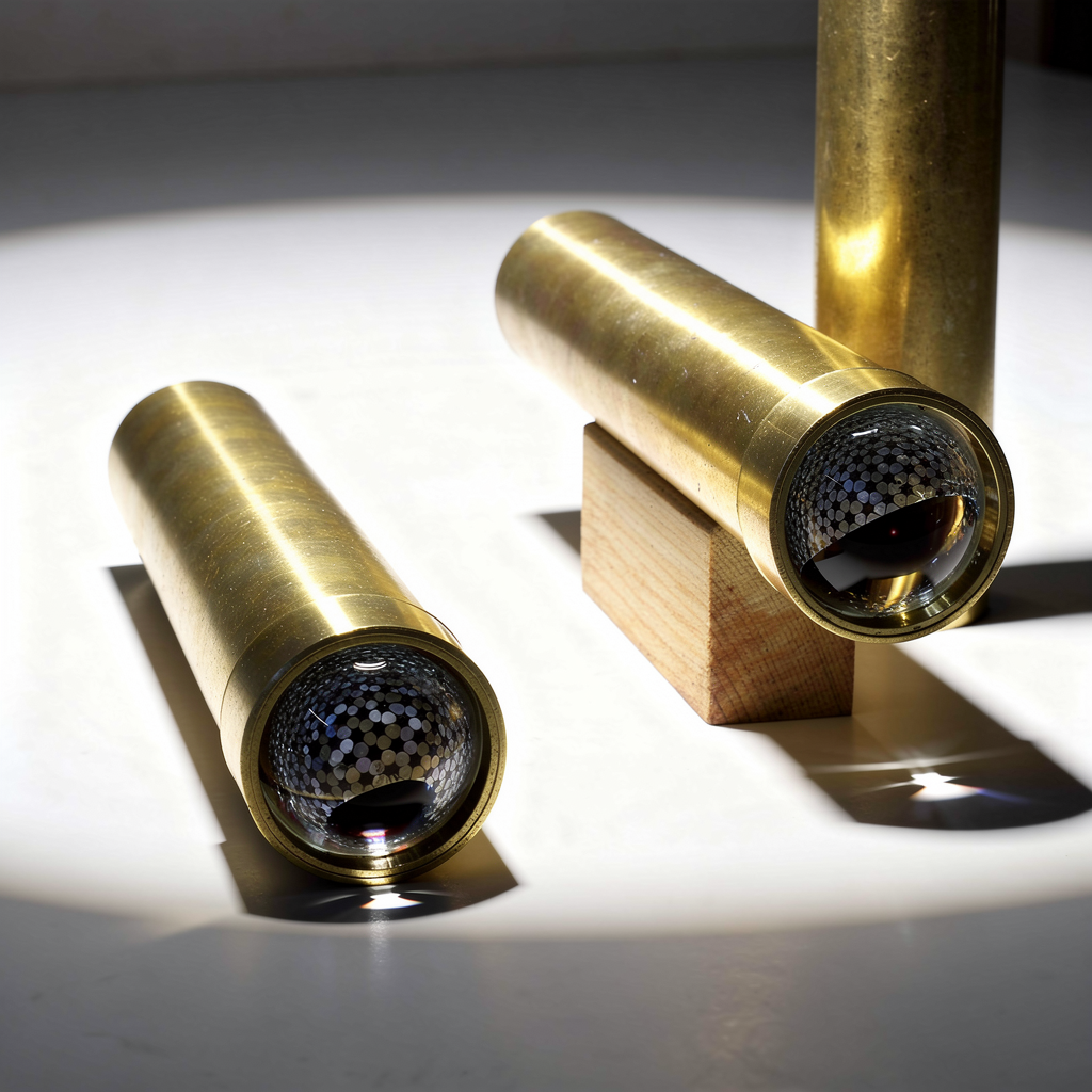 Solid brass teleidoscope