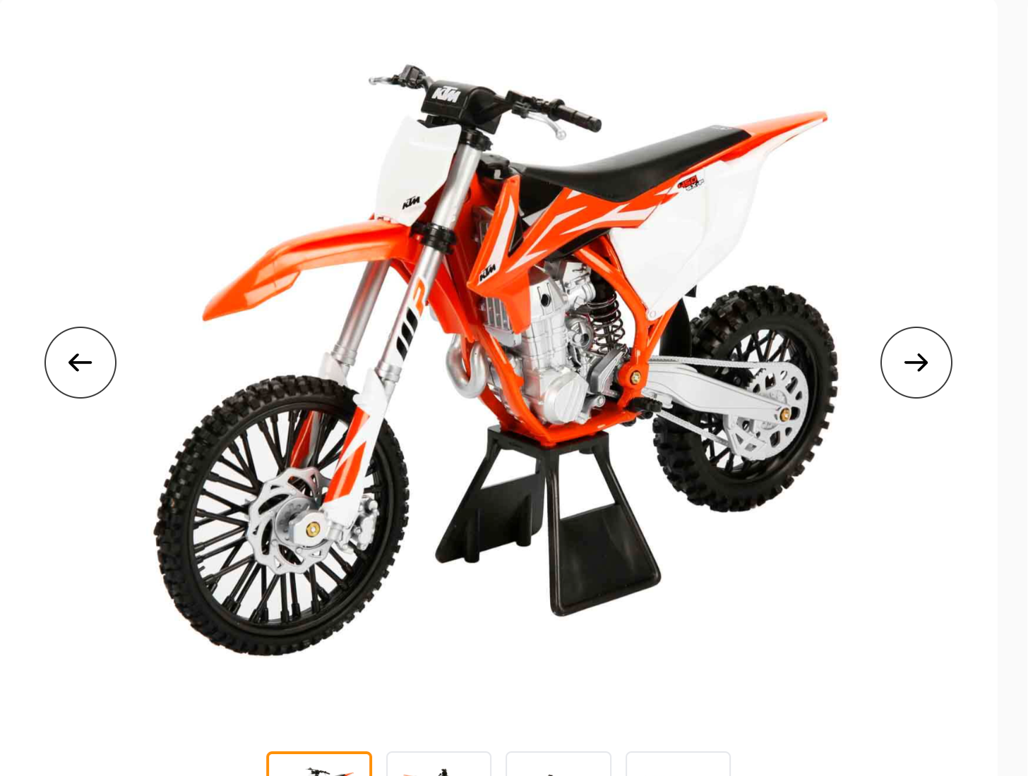 Hottoys uyumlu 1/6 KTM 450 SX-F Model Motosiklet Turuncu