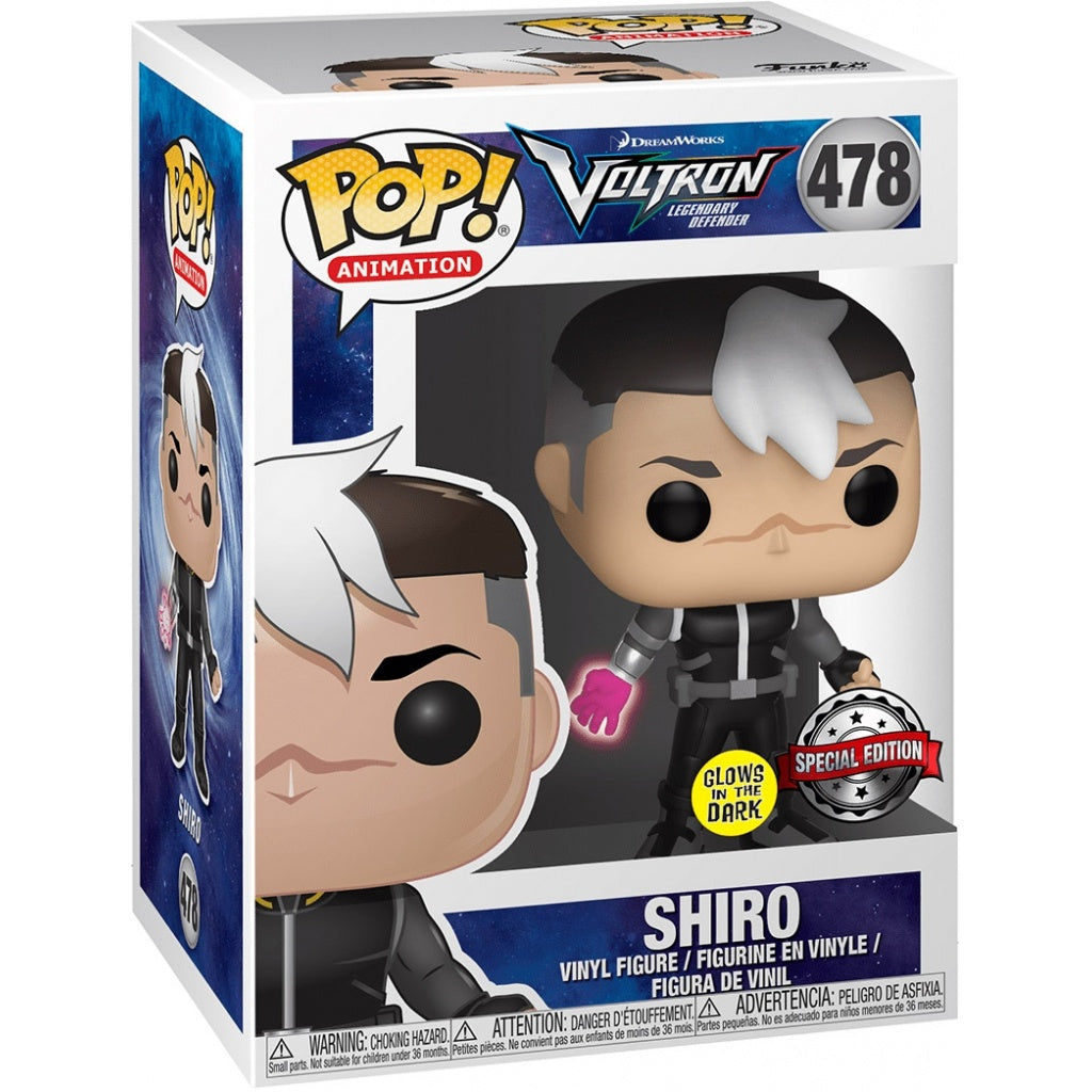Funko POP Voltron Shiro With Normal Clothes Glow In The Dark Special Edition 478