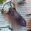 Thumbnail: Handmade electroformed amethyst point pendant with blue kyanite crystal 