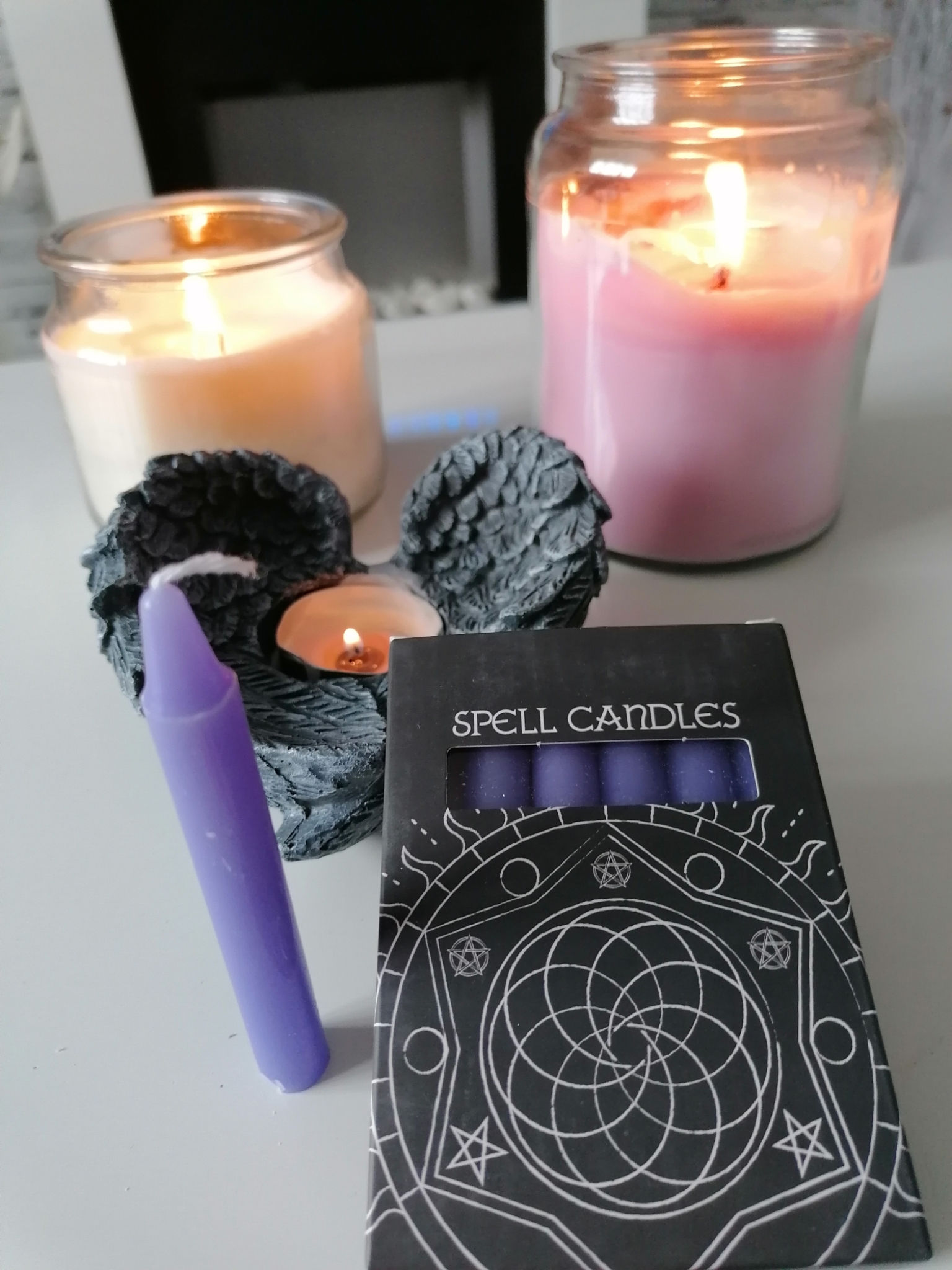 Magic spell candle