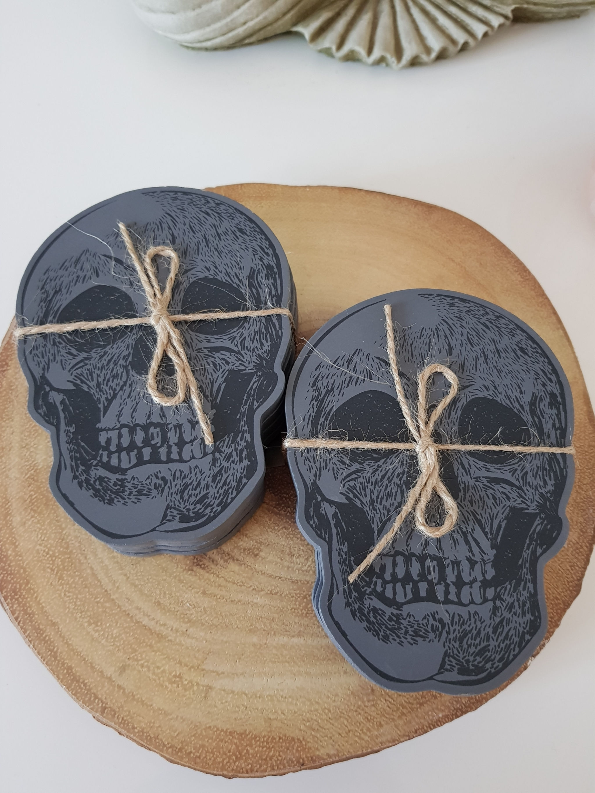 Skull coaster set of 4