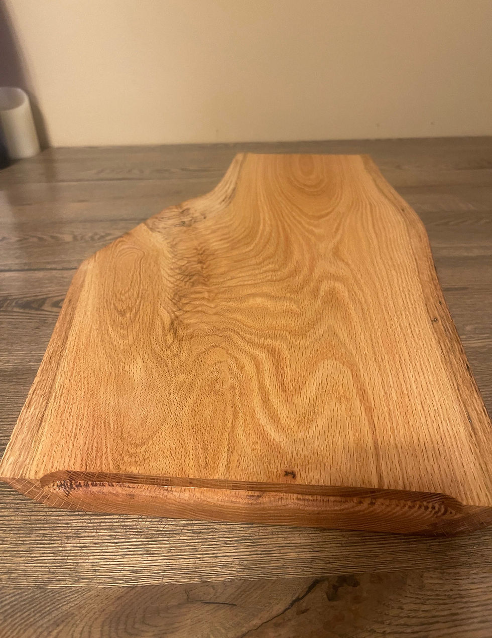 Thumbnail: Live edge/ natural edge oak Charcuterie board. 