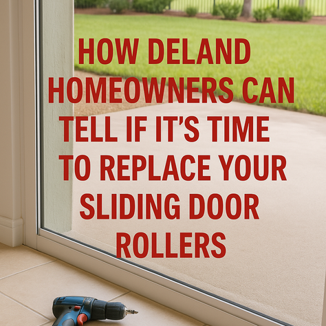 How Deland Homeowners Can Tell If It’s Time to Replace Your Sliding Door Rollers