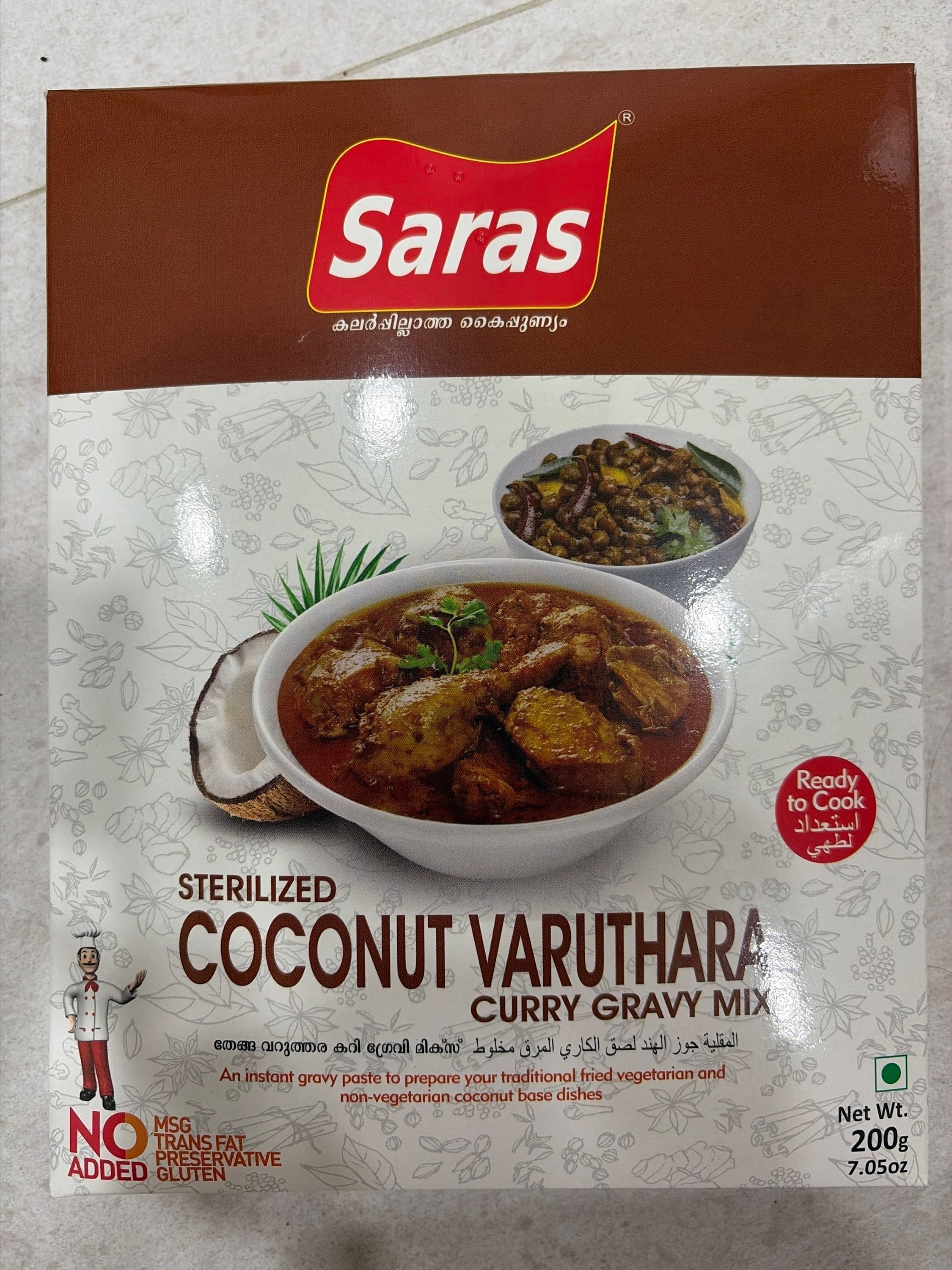 Saras Coconut Varuthara Gravy mix 200gm