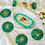 Thumbnail: The Evergreen set : Oval tray, Long rectangle tray & Crystalline coaster set