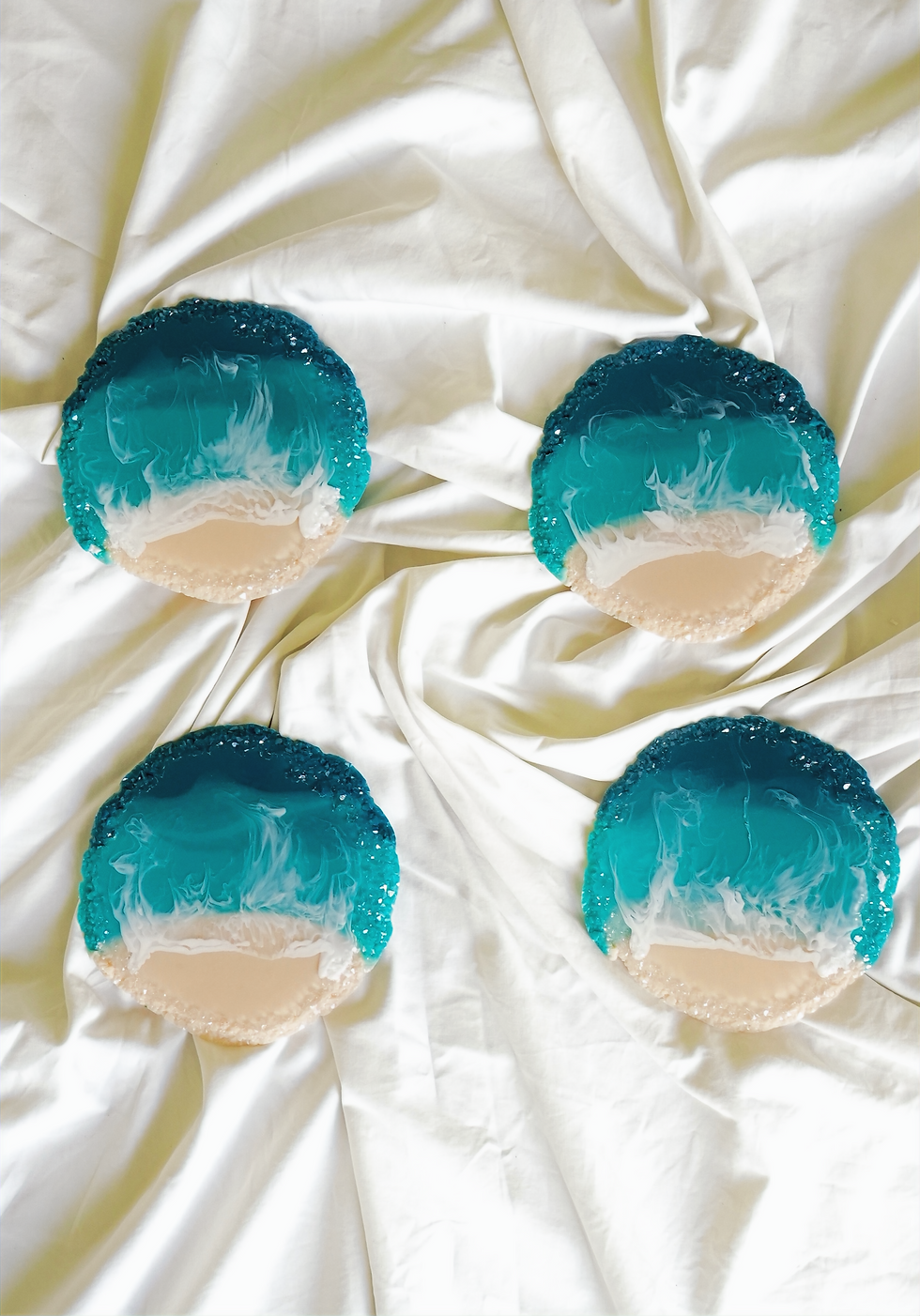 Crystalline Ocean Coasters