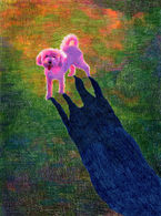 dog, sunset, dog drawing, art, artist, pet portrait, artist 