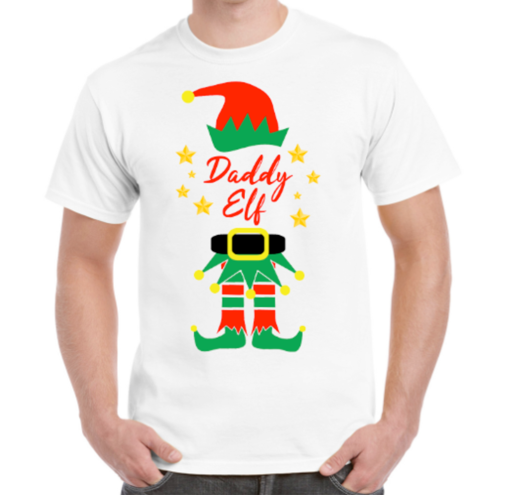 Christmas Family Elf Design T-Shirts