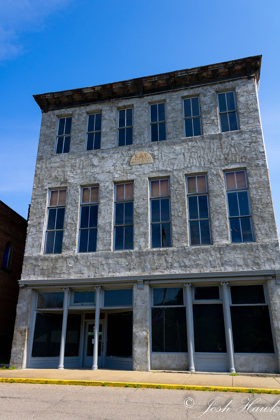 The historic Shawnee opera house, built in 1881 to celebrate the Knights of Labor becoming public.
