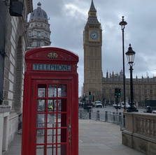 Red telephone box and Big Ben