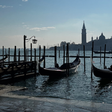 High tide in Venice floods the canals