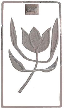 8. ábra. Veleméri rajzos sindü a virággá változott Egy Isten mondatjellel