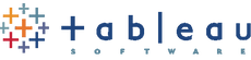 Tableau logo representing data visualization, interactive dashboards, and business intelligence tools for analytics