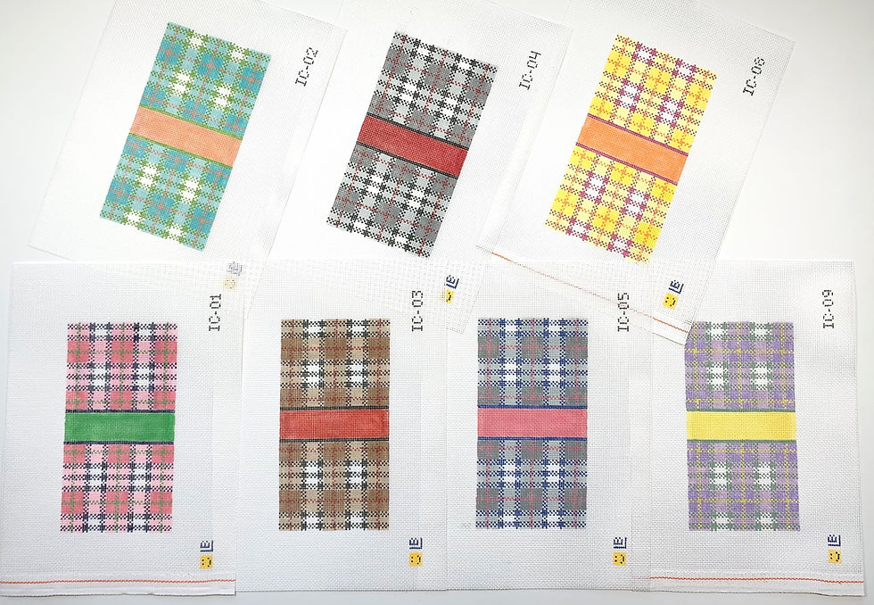 Thumbnail: Grey & Black Plaid - 6x3 clutch insert/eyeglass case, IC-04 (18m)