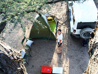 Going above and below ground in Central Namibia