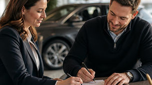 Auto loan and vehicle-document signing appointment
