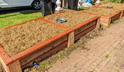 Two Large Wicking Beds installed in Green Valley