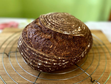 Mixed cereal sourdough bread