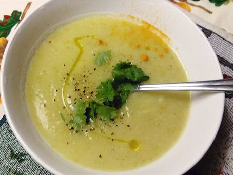White green winter soup