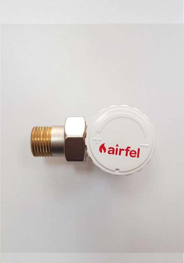 Küçük resim: AIRFEL ECO STD 1/2" KÖŞE RADYATÖR VANASI
