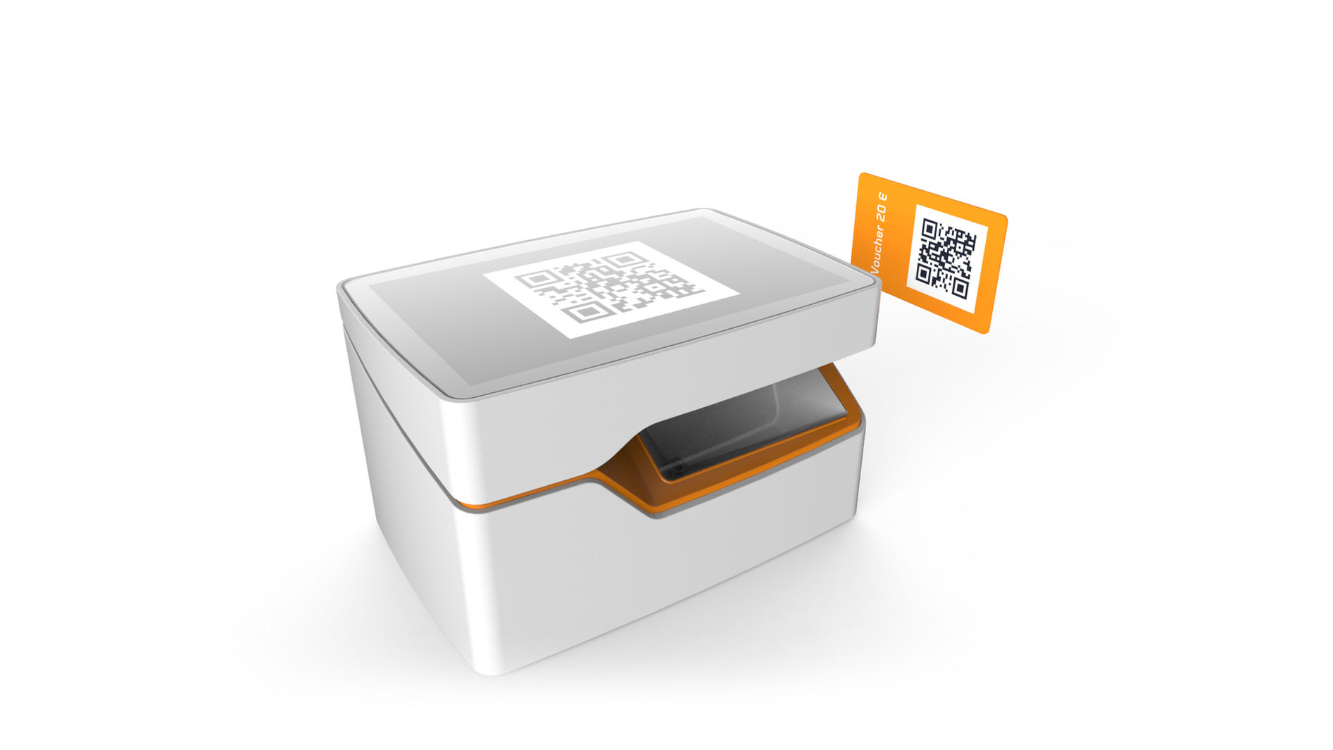 T.ORG Cube, Terminal, scannen, Personalausweis, Gutscheinkarte