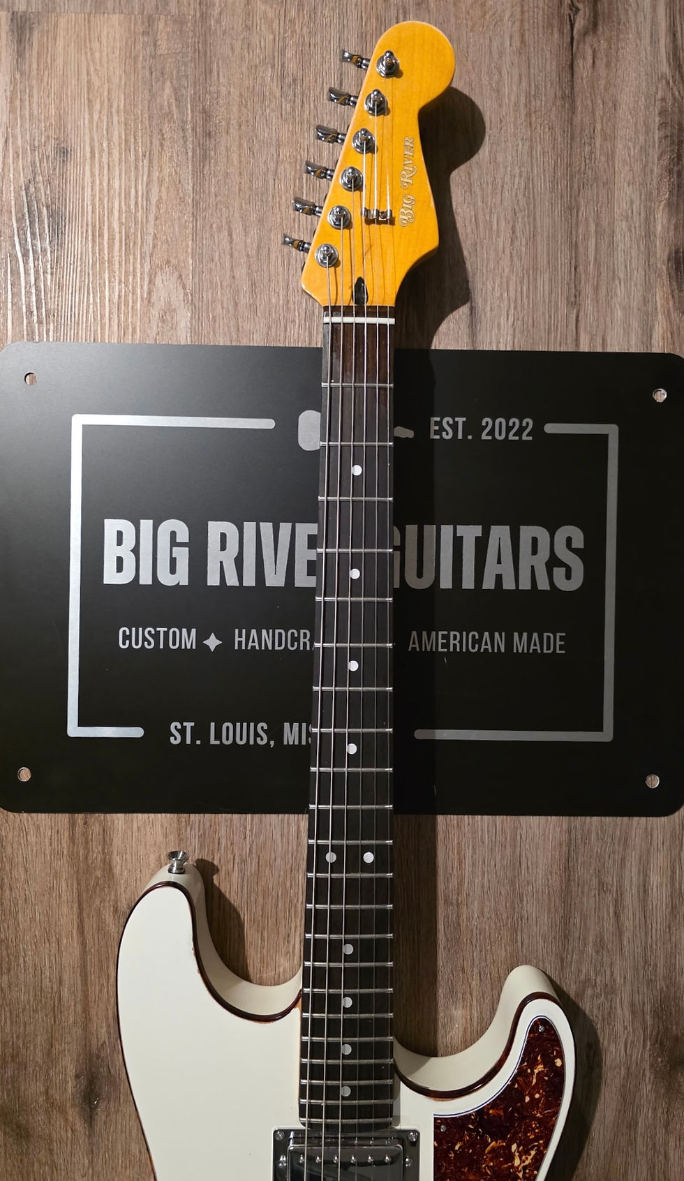 Thumbnail: Big River Thinline “Izabella” S-Style w/ Tortoise Shell Binding