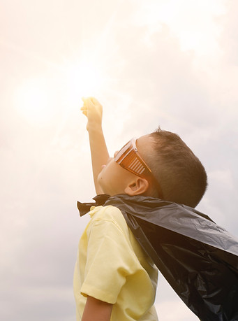 super hero boy scale fractional marketing