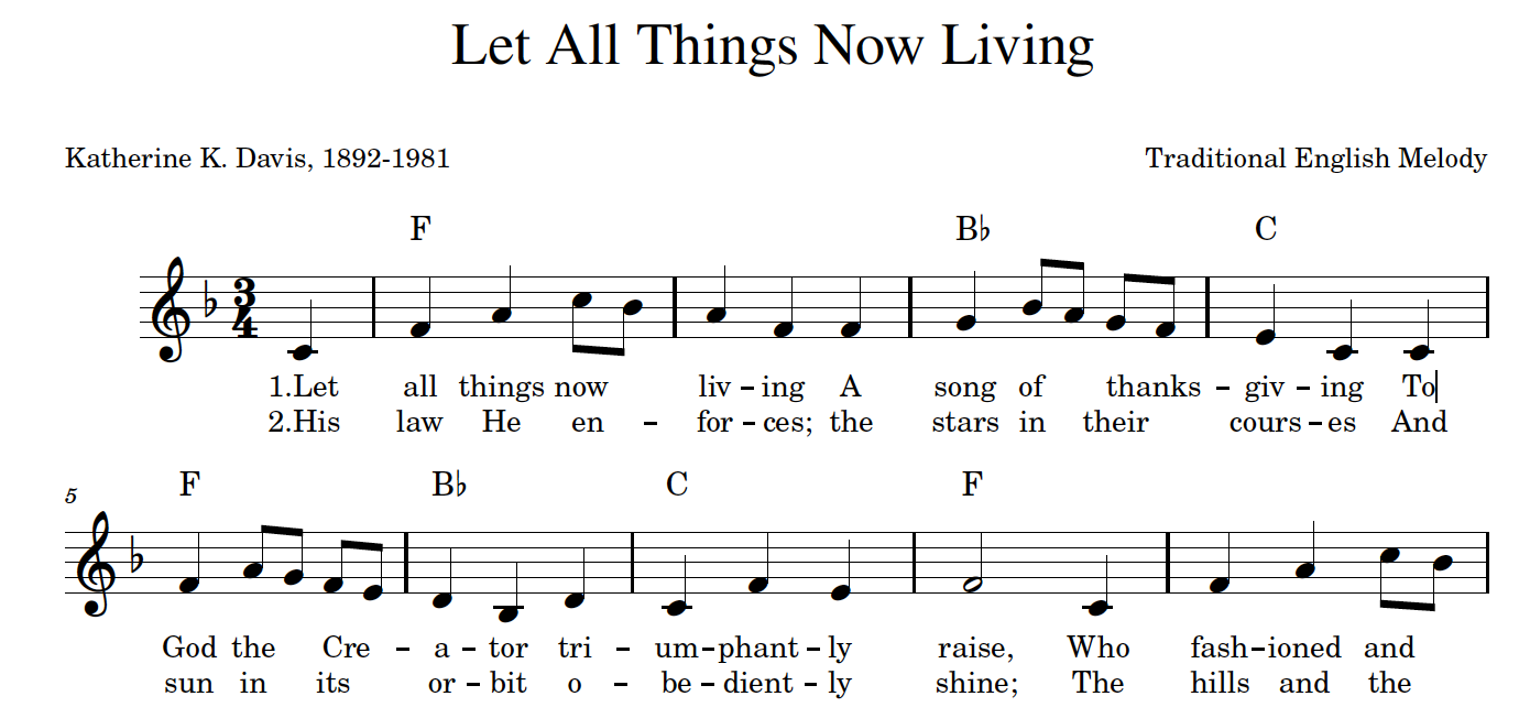 Let All Things Now Living