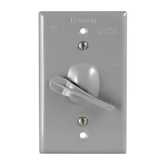Tapa con Interruptor Intemperie Leviton 1432