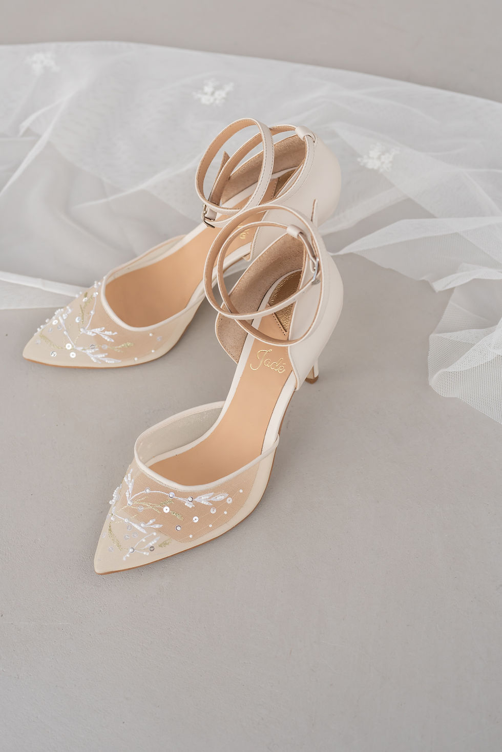 Brautstiletto Flo 8 mit Pfenningabsatz