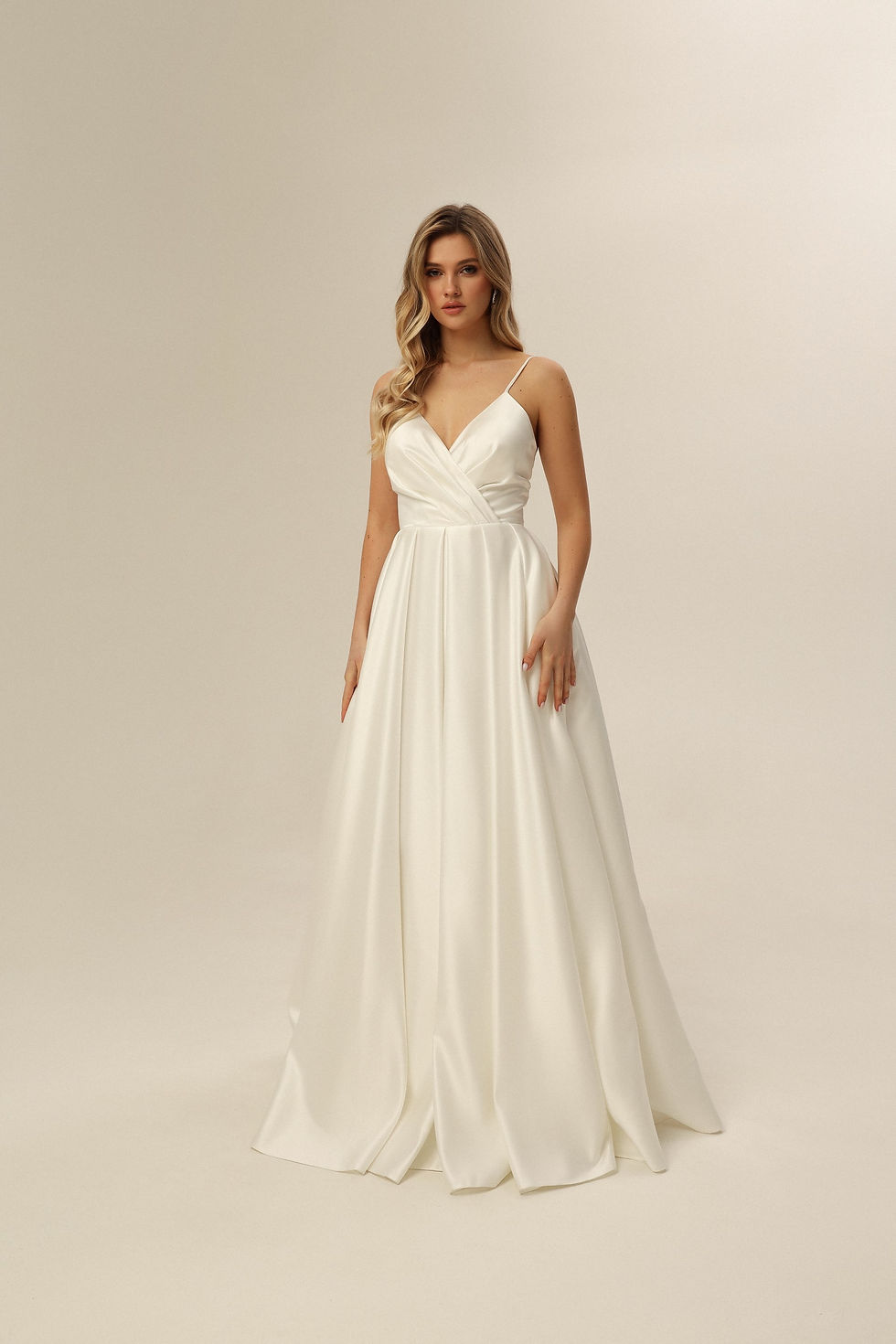 Hochzeitskleid seide satin clearance