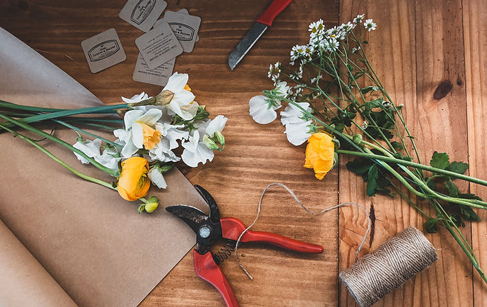 Table de travail de la fleuriste