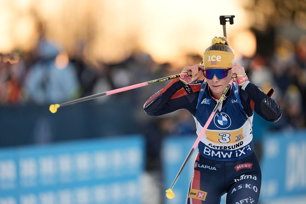 Skiskytterprofil giftet seg og avslørte graviditet