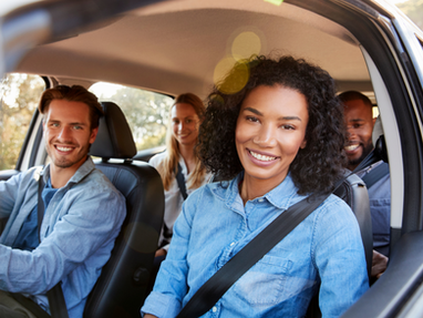 people carpooling
