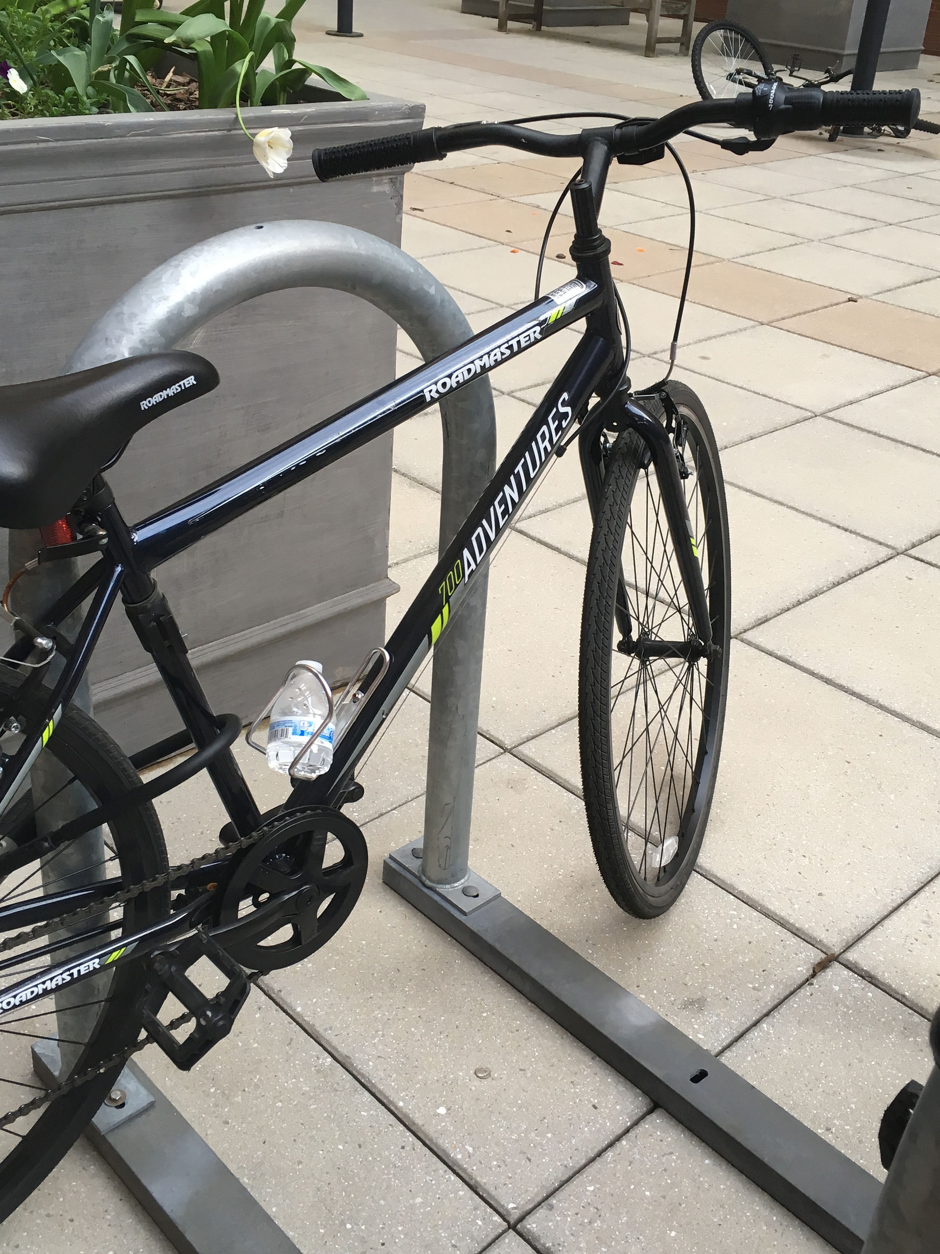 Tiny water bottle in a bike