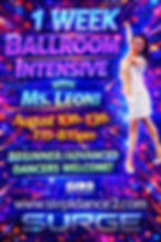 1-Week Ballroom Intensive with Ms. Leoni