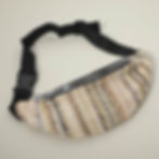 boho woven embroidered crossbody belt bag in beige
