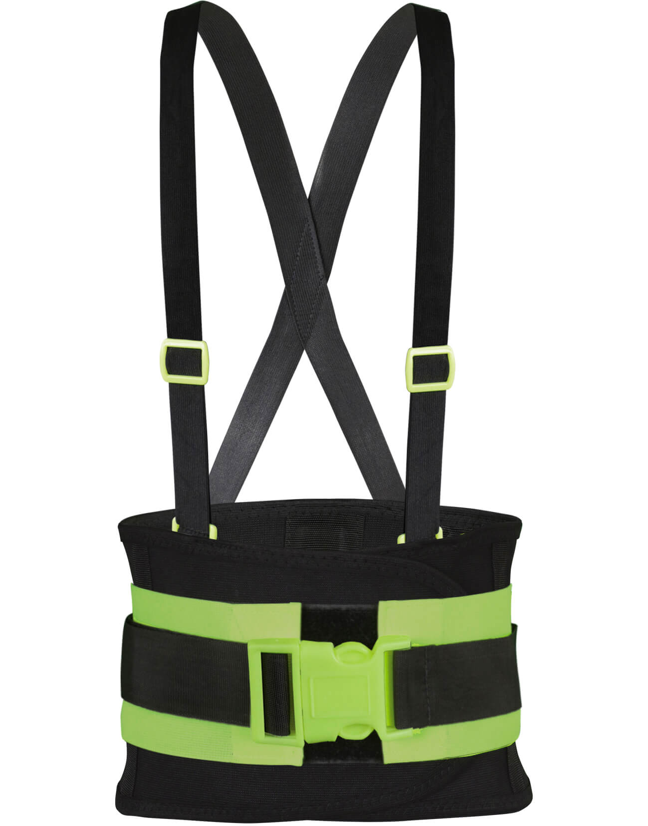 Faja con soporte sacrolumbar elástico estándar con tercer cinturón.